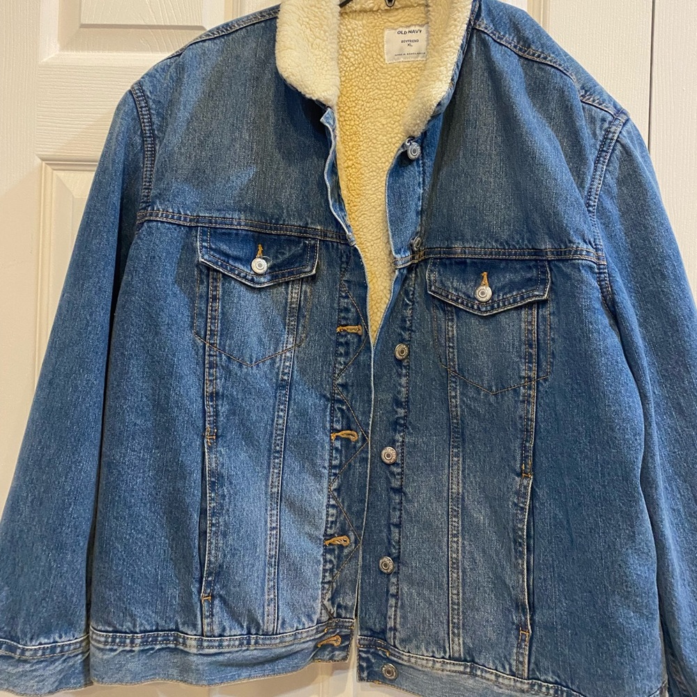 Sherpa lined Jean jacket. New without tags